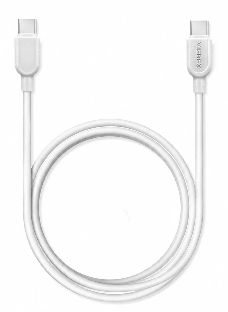 Vierex VC-3 Type-C to Type-C Fast Charging Data Cable 60W Power Delivery USB C Charger Cable, 1M - Image 4