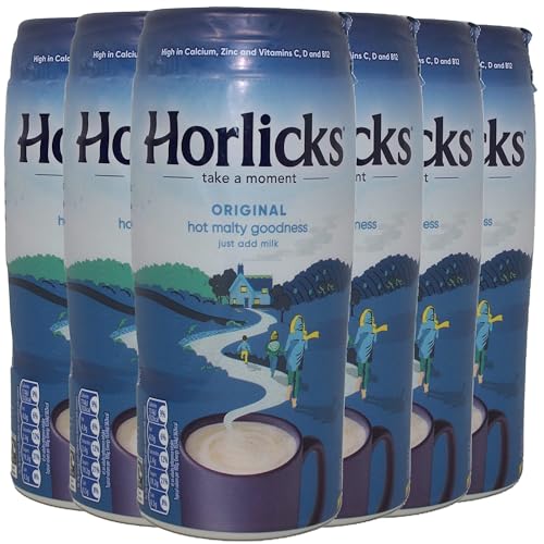 Horlicks Original Malted Milk Powder, Beverage Mix From England, Free of Artificial Colors, Sweeteners and Preservatives, 400 Gram (Pack of 6) - Image 1