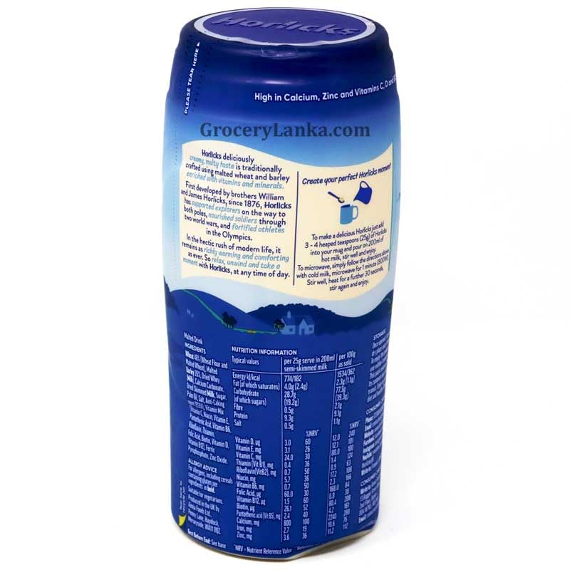 Horlicks Original Malted Milk Powder, Beverage Mix From England, Free of Artificial Colors, Sweeteners and Preservatives, 400 Gram (Pack of 6) - Image 3