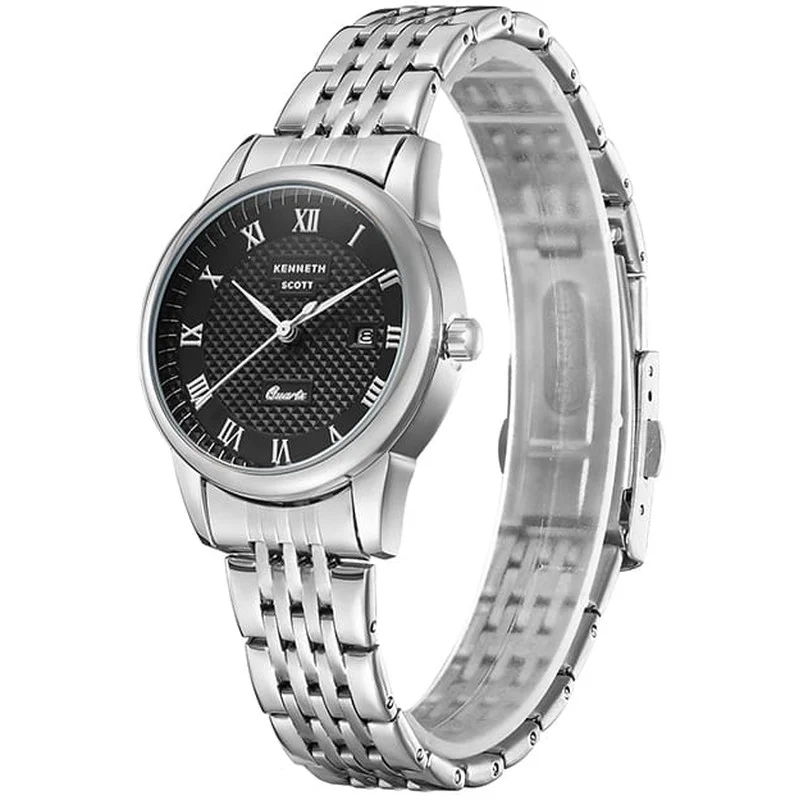 KENNETH SCOTT Women's Stainless Steel Analog Watch K23530-SBSB - 32x40 mm