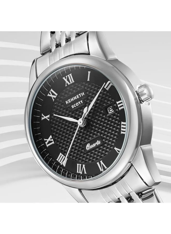 KENNETH SCOTT Women's Stainless Steel Analog Watch K23530-SBSB - 32x40 mm