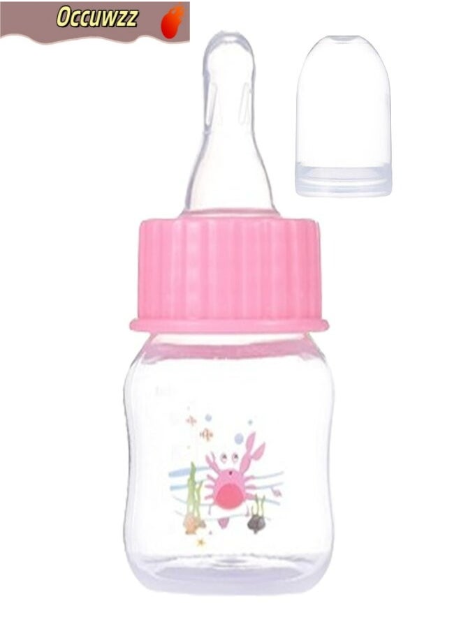 Occuwzz Breast feeding Infant Bottles, Bottles for Babies | Milk Feeder Small Baby Bottles | 50ml Breast-Like Nipple Milk Dispenser, Portable Baby Shower Gift Imtrub  - Image 1