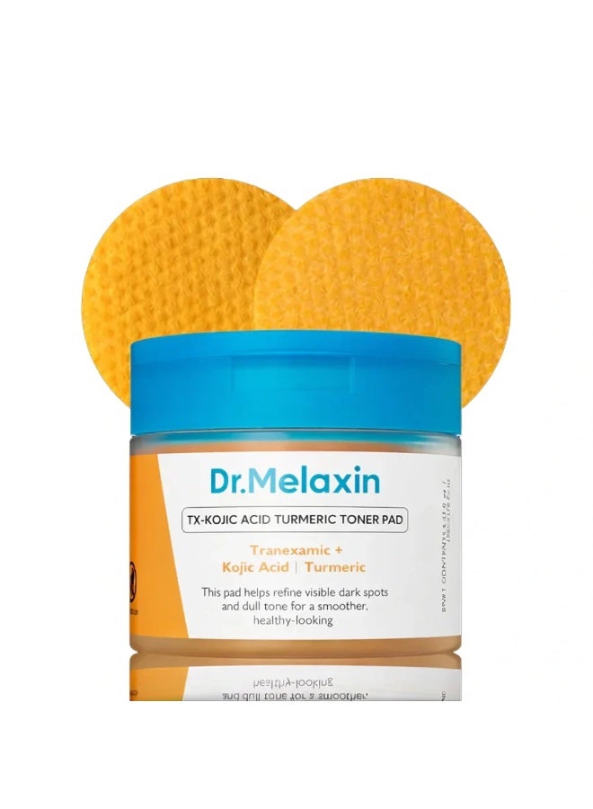 دكتور ميلاكسين بادات التونر Dr. Melaxin TX-Kojic Acid Turmeric Toner Pad | 70 قطعة - Image 1