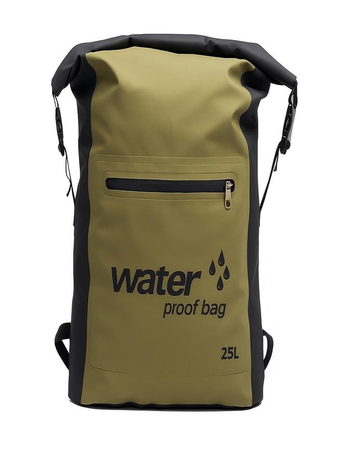 GLOWICK Waterproof Roll-top Backpack for Outdoor Activities Floating Water-Proof Bag for Boating and Beach Waterproof Hiking Backpack Dry Bag 25L Dry Sack Bag Folding Dry Back-Pack (1Pcs) - Image 1