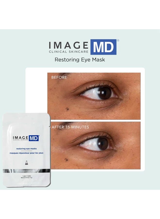 IMAGE SKINCARE , IMAGE MD Restoring Eye Masks, Hydrating Hydro-Gel Under Eye Masks, Visibly Firms and Hydrates with Triple Hyaluronic Acid, 1 pair - Image 5
