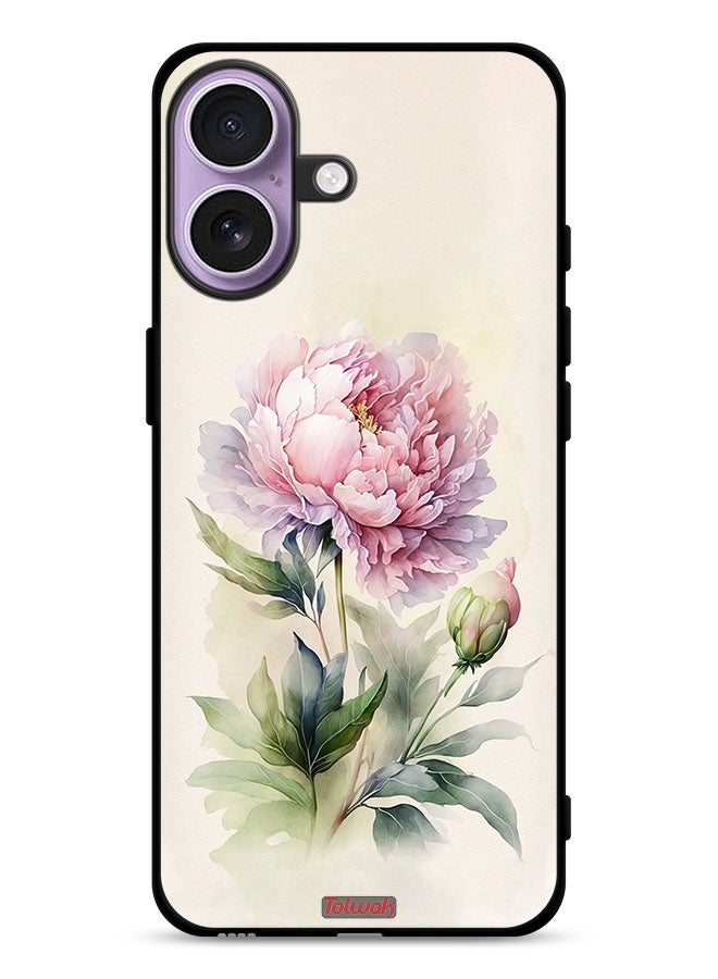 Tolwak Apple iPhone 17 Protective Case Cover Watercolor Rose Paint Art - Image 1
