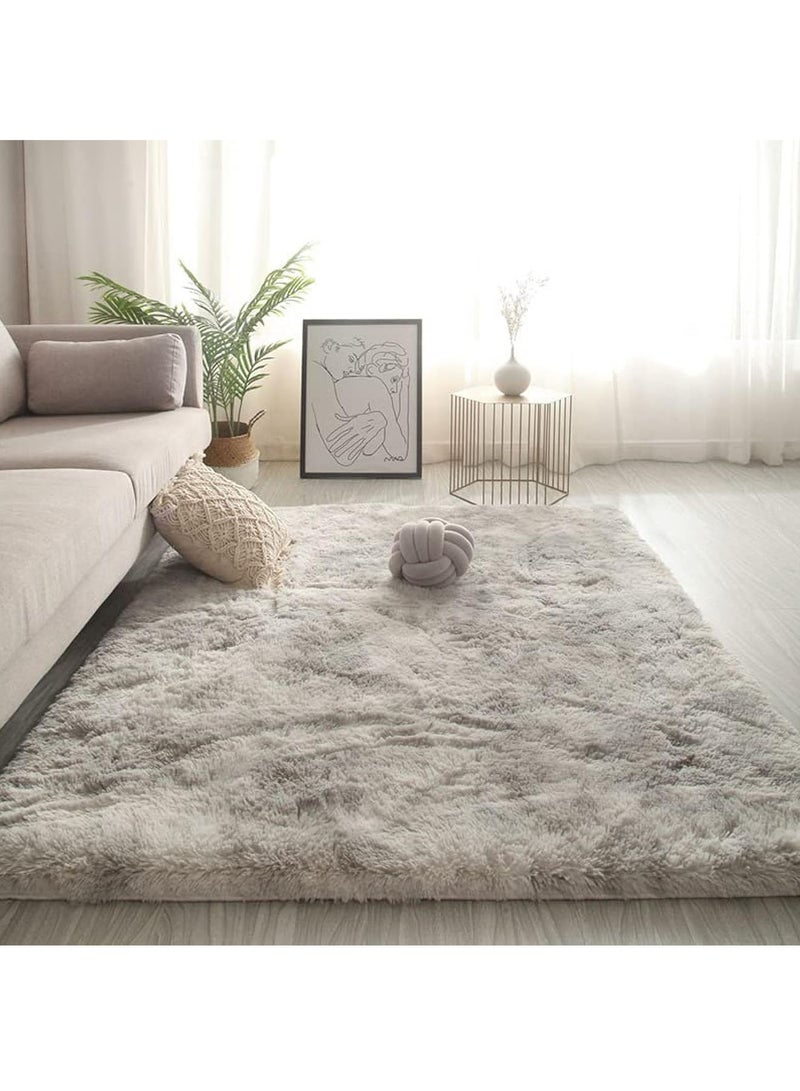 MONOGUE Large Area Rug Tie Dye Plush Shaggy Super Soft Fluffy Throw non-slip Carpet for Bedroom Living space - Image 1