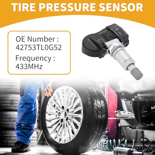 INFINAUTO Tire Pressure Sensor No42753TL0G52 Car TPMS Sensor for Honda Pilot 20162020 Metal Plastic Rubber Black - Image 3