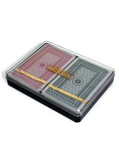 Genzy Royal Non- Toxic Washable, All Plastic Playing Cards for Kids and Adults - Twin Pack  - Image 1