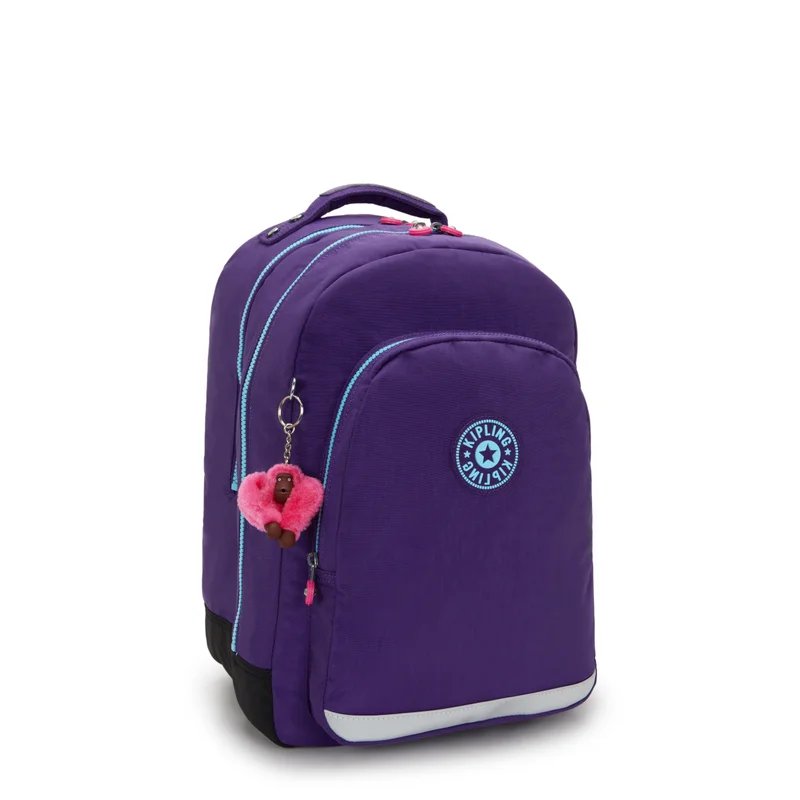 Kipling  Kipling  Class Room Vip Purple Large Backpack with Laptop Compartment I4053-4PI  | Best Price UAE