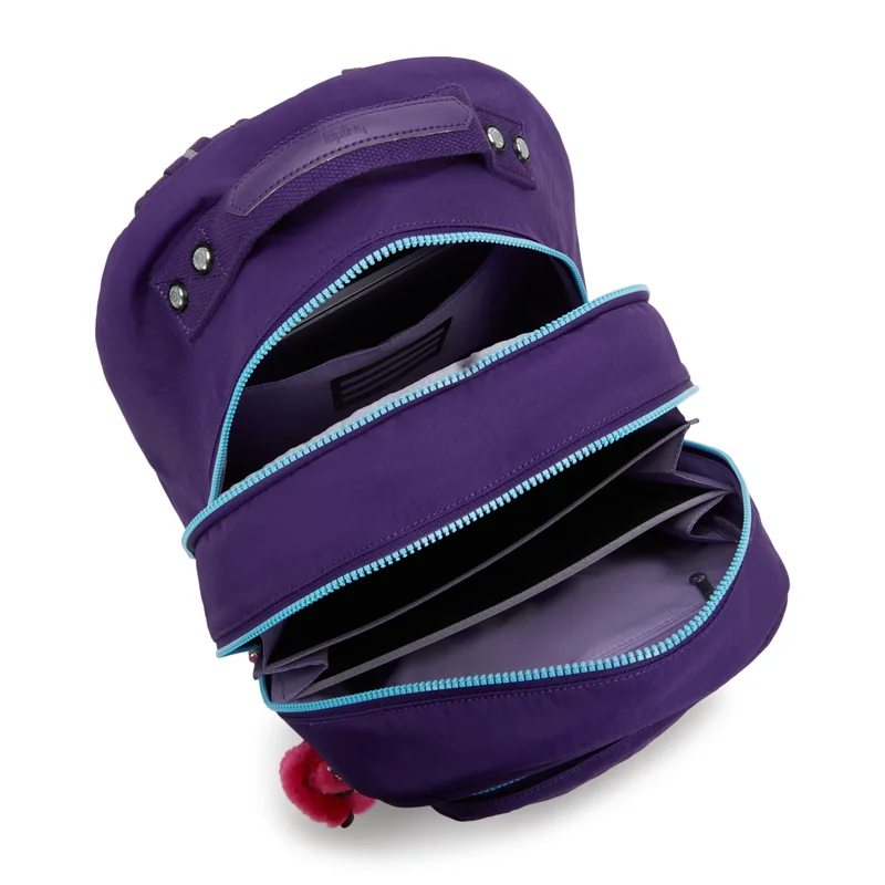 Kipling  Kipling  Class Room Vip Purple Large Backpack with Laptop Compartment I4053-4PI  | Best Price UAE