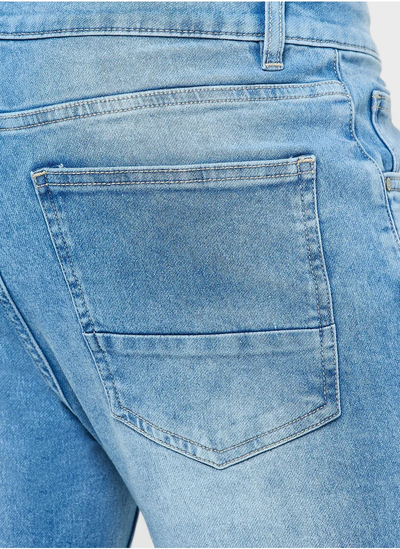 Seventy Five Slim Fit Washed Jeans