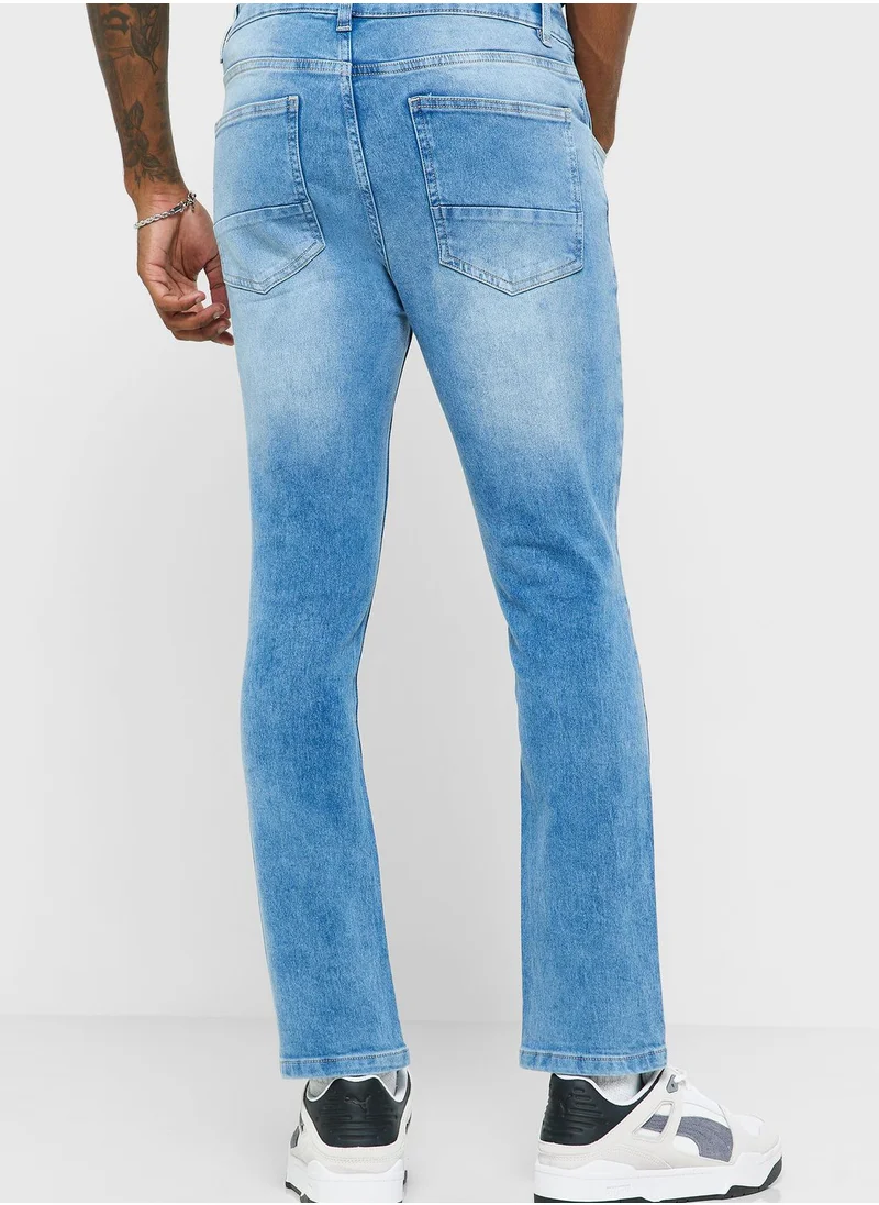 Seventy Five Slim Fit Washed Jeans