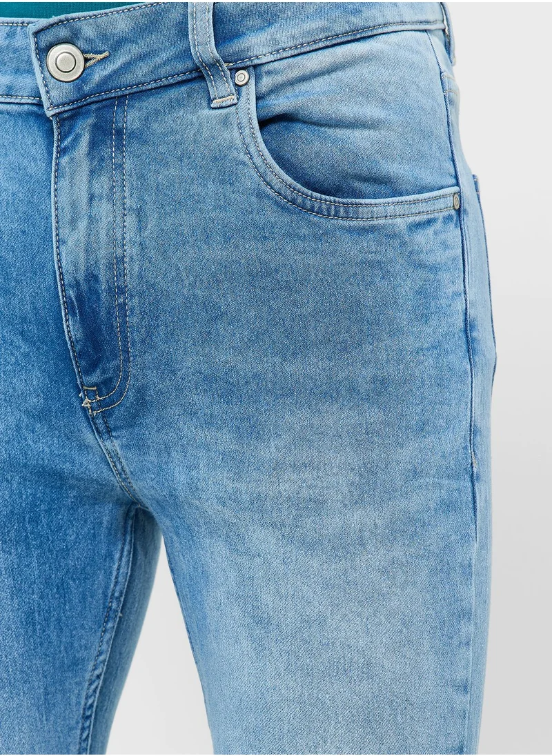 Seventy Five Slim Fit Washed Jeans