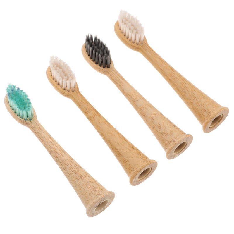 Biodegradable Replacement Heads Soft Bristles Compatible with Electric Toothbrush Eco Friendly Oral Care 4pcs - Image 2