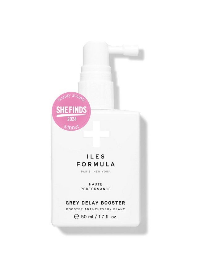 ILES FORMULA Haute Performance Grey Delay Booster - Anti-Gray Botanical Leave-In Hair Treatment - Prevents Premature Graying & Restores Natural Hair Color - Plant Based Serum (50 ML) - Image 1
