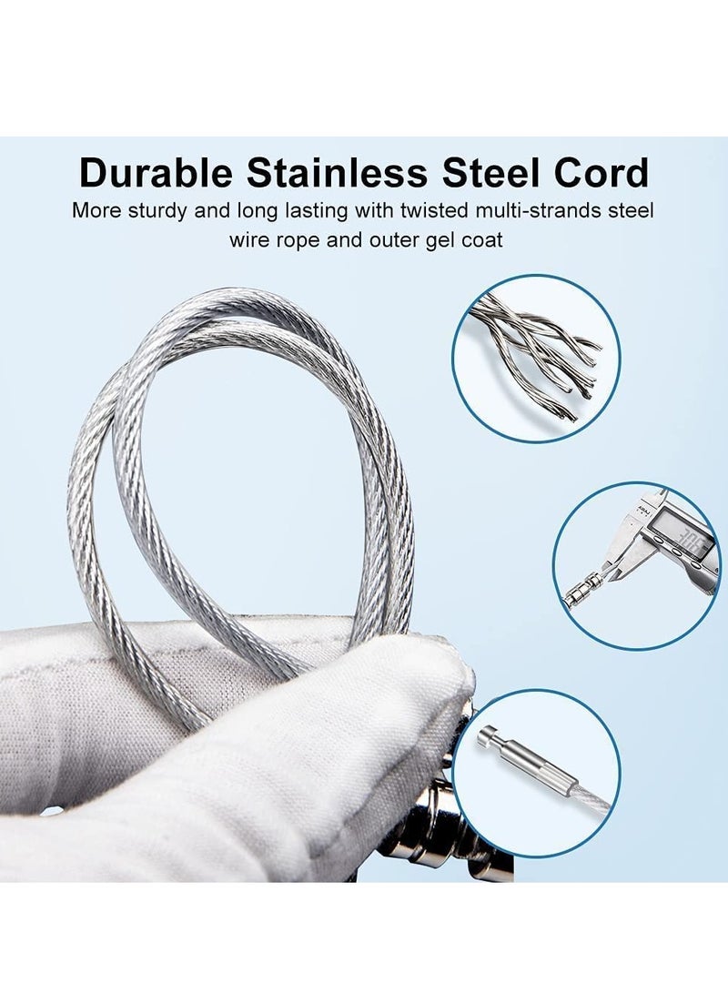 SOLARAE Window Locks Child Safety Self Adhesive Baby Window Restrictors for UPVC No Drilling Window Safety Locks with Key Cable Lock Pet Window Restrictor Kids Refrigerator Lock for Childproof 1 Pack - Image 5