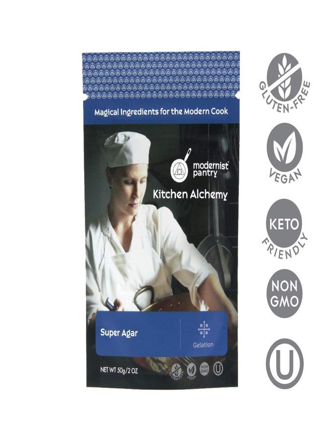 Modernist Pantry Pure Super Agar Powder - High Gel Strength Gracilaria Algae ⊘ Non-GMO Vegan OU Kosher Certified 50g/2oz - Image 2