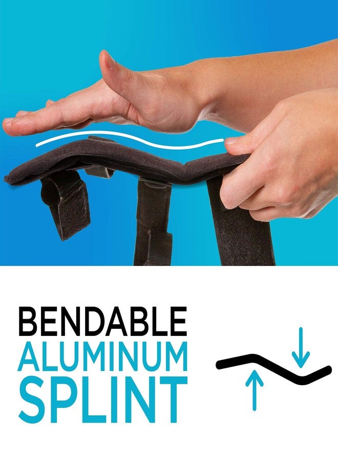 BraceAbility Two Finger Immobilizer - Hand and Buddy Splint Cast for Broken Joints, Mallet or Trigger Finger Extension, Sprains and Contractures to Straighten Middle, Index and Pinky Knuckles (S) - Image 5
