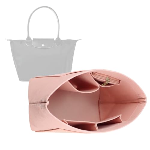 Lckaey Purse Organizer Insert for bags for women(Large) Handbags Organizer1012pink-L - Image 1