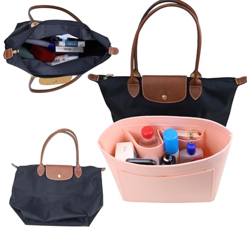 Lckaey Purse Organizer Insert for bags for women(Large) Handbags Organizer1012pink-L - Image 5