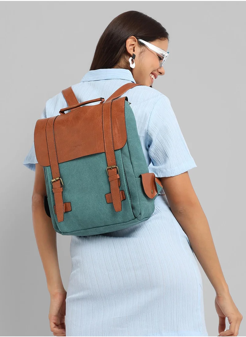 Haute Sauce The Journey Backpack - Teal Green & Brown