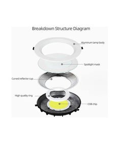 LED Cob Downlight, 30 Watts, 8 inch, 6500K, Cool White, - pzsku/Z314CB3A6E978267C3D42Z/45/_/1740556296/2180f35d-f501-49ea-b409-a8b1b3725861