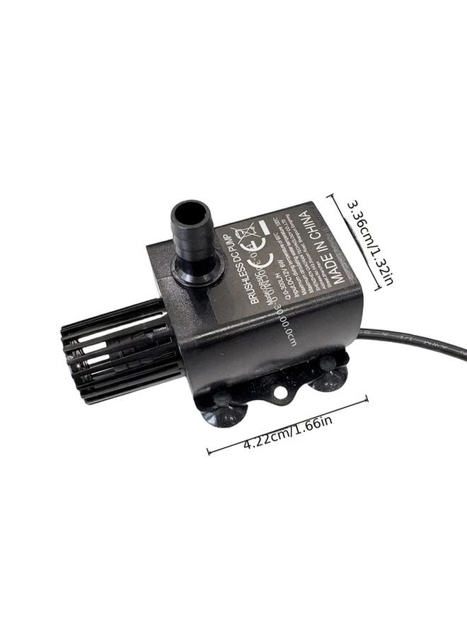 1 قطعة مضخة مياه صغيرة غاطسة هادئة جدًا بقابس يو إس بي 6 واط، تدفق قابل للتعديل حتى 79 غالون/ساعة (25 غالون) لحوض السمك - Image 3