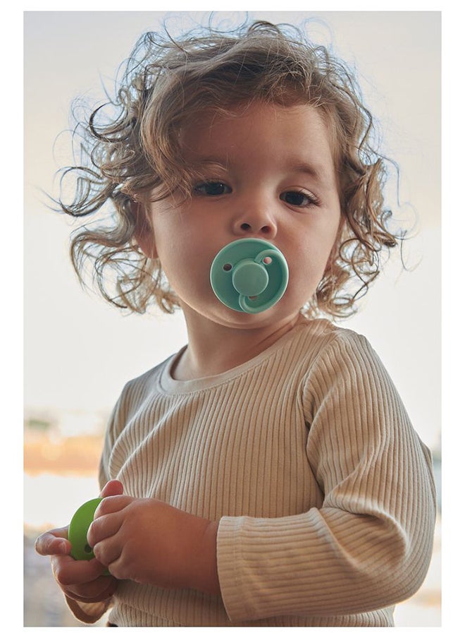 Round Pacifier Latex 0M - Cool Mint