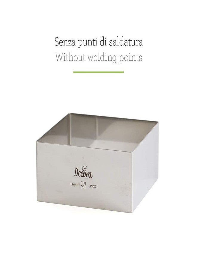 DECORA STAINL. Steel Square 30 X 30 X H 4,5 CM - Image 3