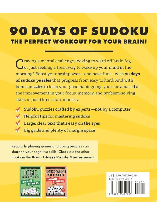 Sudoku for Brain Fitness: 90-Day Challenge to Sharpen the Mind and Strengthe  - Image 2