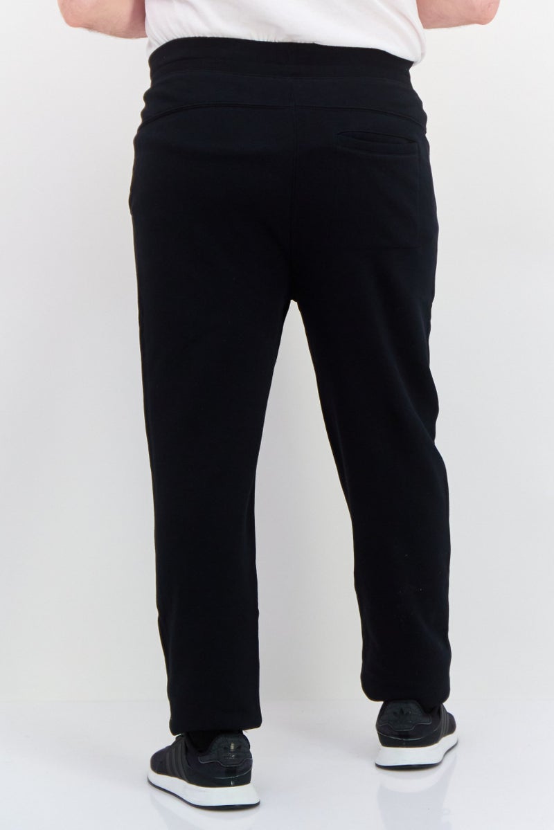 Hurley Men Sportswear Fit Brand Logo Outdoor Sweatpants, Black - Image 3
