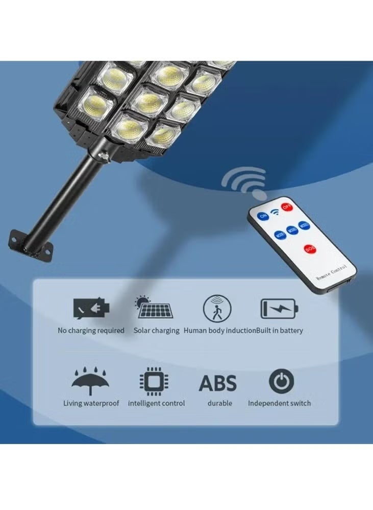 W7101A-7 Three Rows Street Lamp Solar Powered Induction Garden Light - Image 5