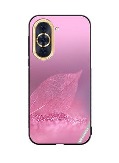VR CREATIVE Protective Case Cover For Huawei Nova 10 Pro Pink Leaf Design Multicolour  - Image 1
