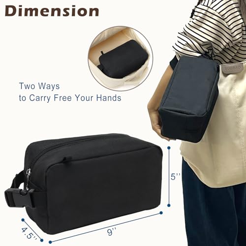 FlowFly Small Insulated Lunch box Portable Soft Bag Mini Cooler Thermal Meal Tote Kit with Buckle for Work, BlackWithBuckle - Image 4