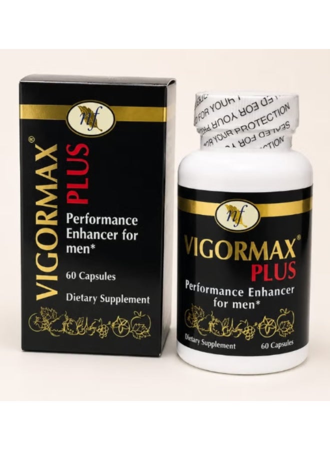 VIGORMAX PLUS -perfomance enhancer for men 60 caps - Image 1