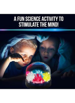 Be Amazing! Toys Light up Crystal Growing Kit by Be Amazing Toys - Grow 4 Large Crystals with Light up Display Dome - DIY Educational Science Toys - Cool STEM Gift for Boys & Girls 10+  - Image 5
