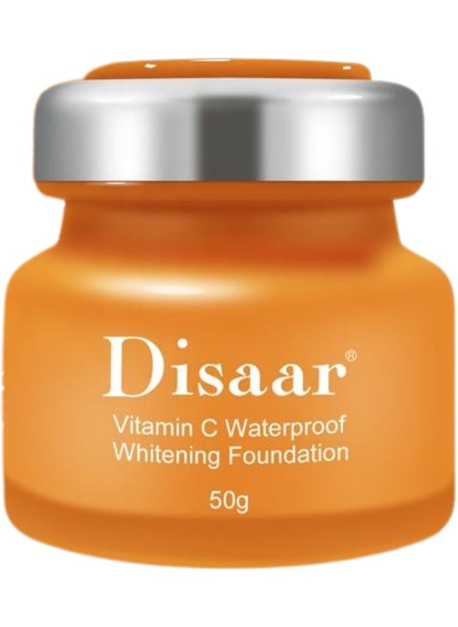 Disaar Vitamin C Waterproof Whitening Foundation Orange – 50gm  - Image 1