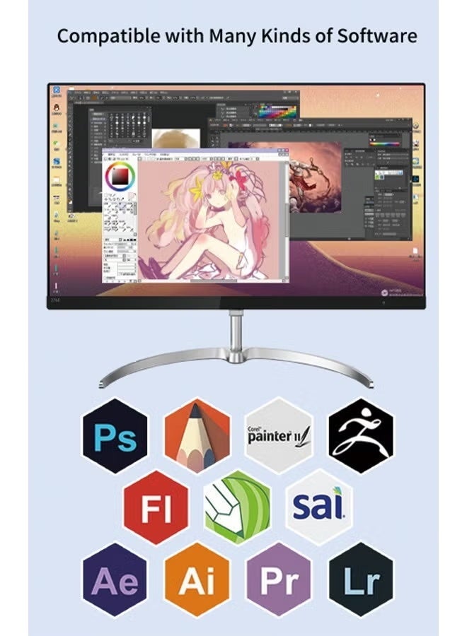 1060PLUS Graphic Tablet - Handwriting and Drawing Tablet, USB-A, 10x6 Inch, 8192 Levels Pressure Sensitivity - Image 2