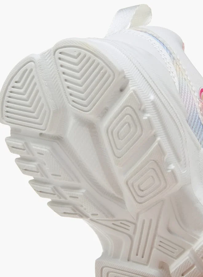 Flora Bella By Shoexpress Girls Ombre Print Sneakers With Hook And Loop Closure