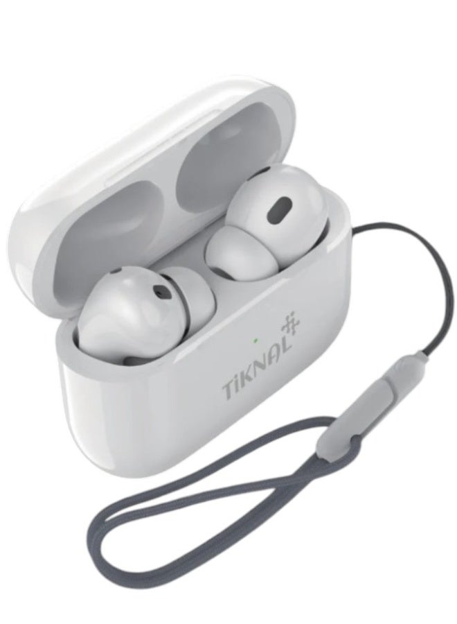 Tiknal wireless earbuds with a smart design and powerful sound with a charging case and external earbuds. - Image 2