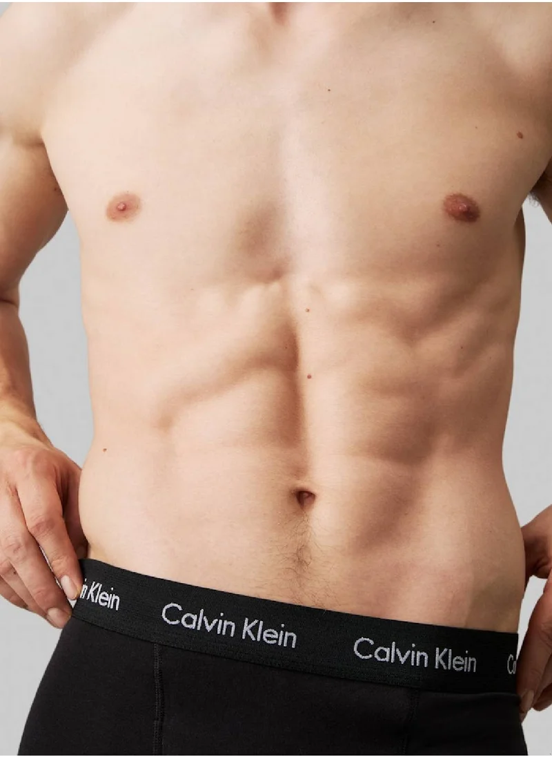 CALVIN KLEIN Men's  3 Pack Trunks , Black - Cotton