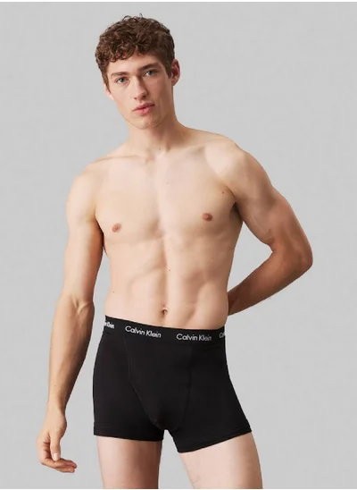 CALVIN KLEIN Men's  3 Pack Trunks , Black - Cotton