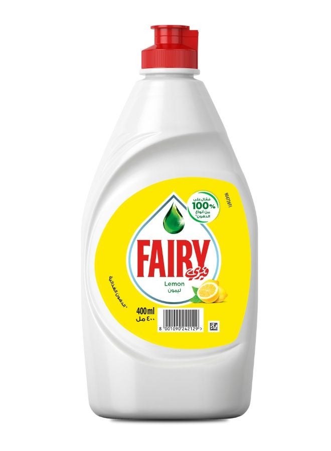 Fairy Lemon Dishwashing Liquid Soap 400ml - Image 1