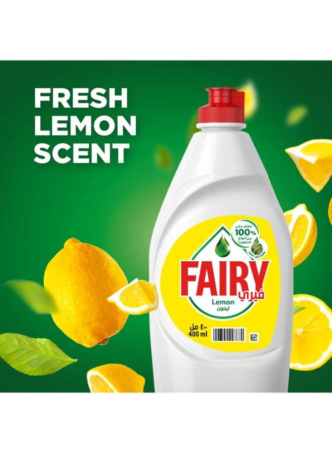 Fairy Lemon Dishwashing Liquid Soap 400ml - Image 5