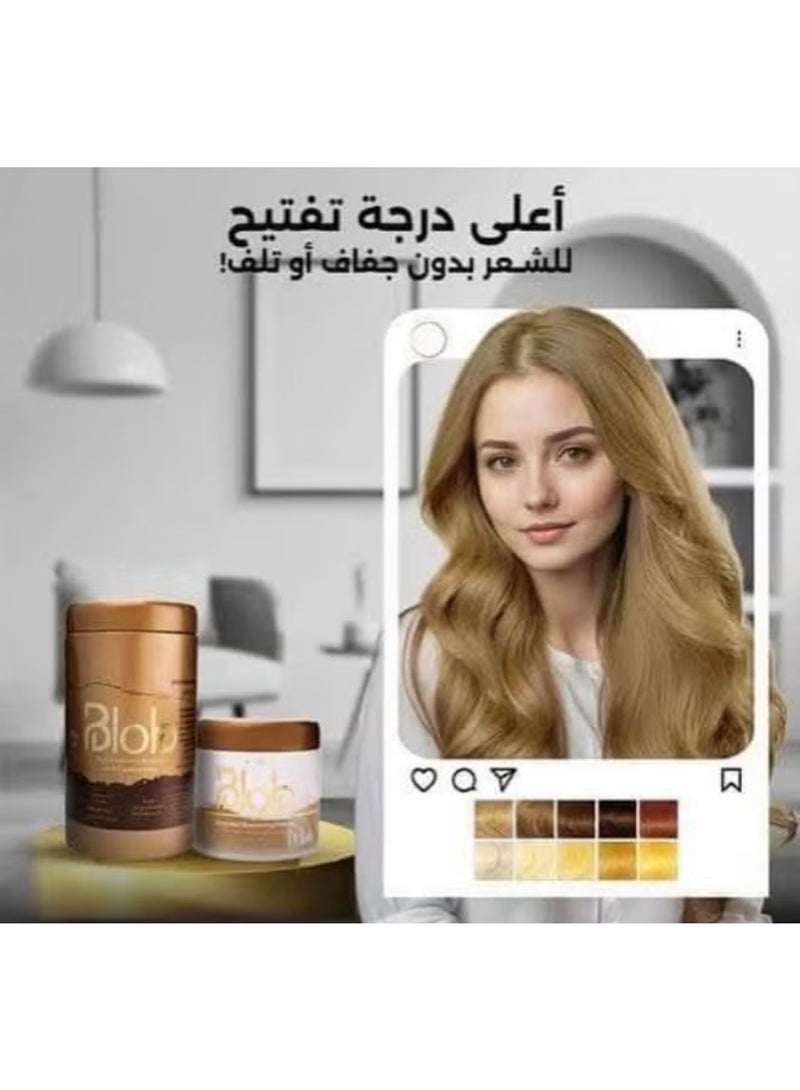 بلوب بودرة تفتيح الشعر من بلوب - 450 غرام (قد يختلف شكل العبوة) - Image 2