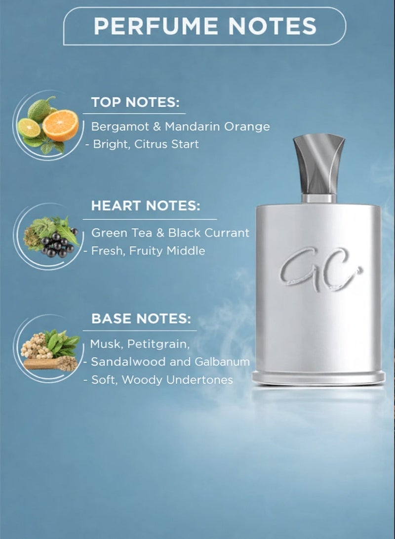 Genie Collection Model 2000 Eau De Parfum 25ml for Men – Bergamot, Mandarin Orange, Green Tea, Black Currant, Musk, Sandalwood & Galbanum | Long Lasting Fresh Woody Fragrance - Image 2