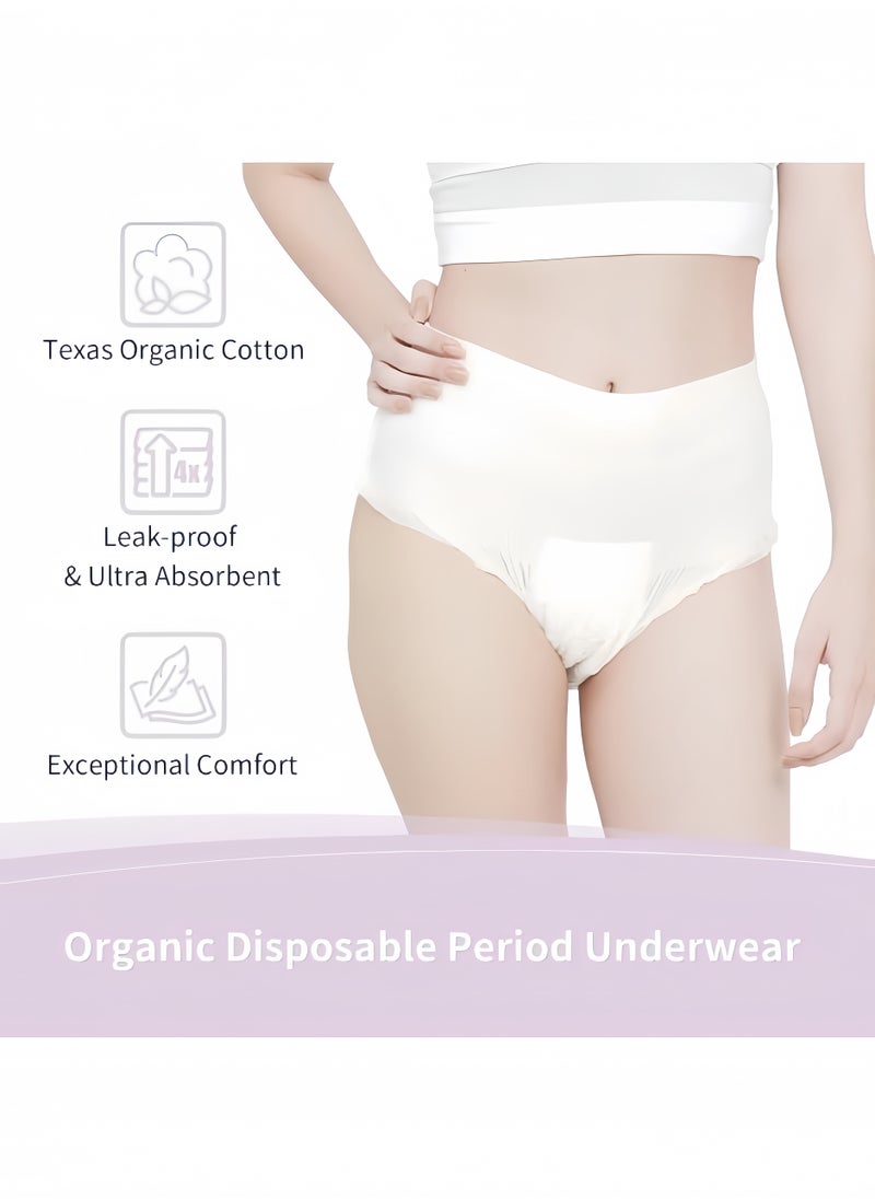 Lesha 42 Counts Overnight Period Panties, High Absorbency Cotton Covered Overnight Comfort, Discreet and Leakproof for Period, Postpartum, and Incontinence  - Image 2