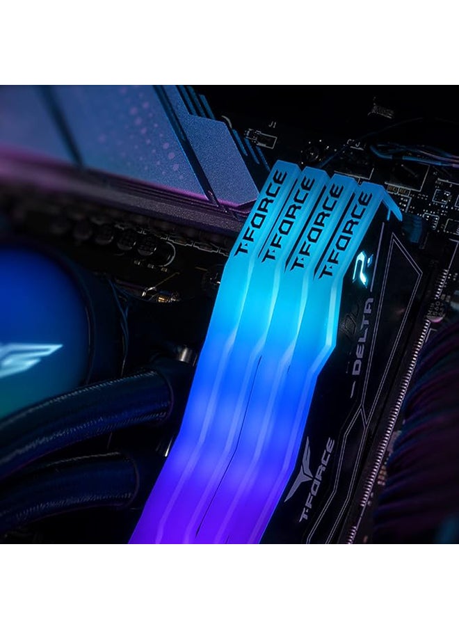 TeamGroup - TeamGroup 64GB(2x32GB) DDR5 RGB Gaming RAM, up to 6000MHz, Intel XMP 3.0 & AMD Expo Compatible Desktop Memory Module | Black - Image 1