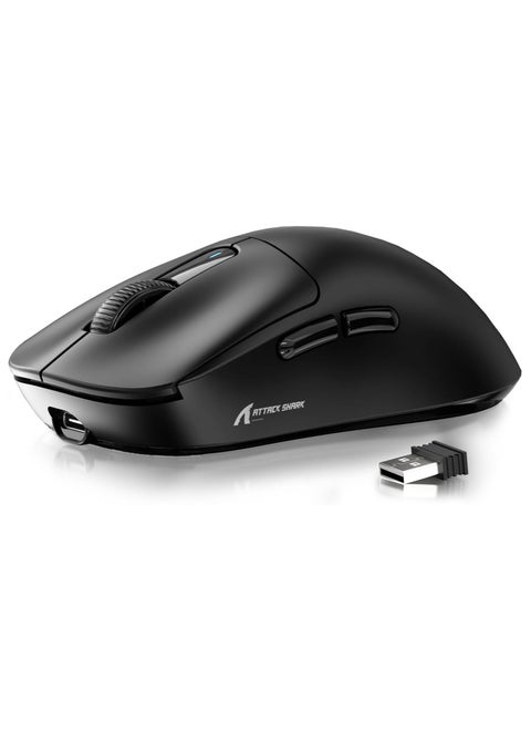X3 Lightweight Wireless Gaming Mouse with Tri-Mode 2.4G/USB-C Wired/Bluetooth,Up to 26K DPI, PAW3395 Optical Sensor,Kailh GM8.0 Switch,5 programmable Buttons for PC/Win/Mac(Black)